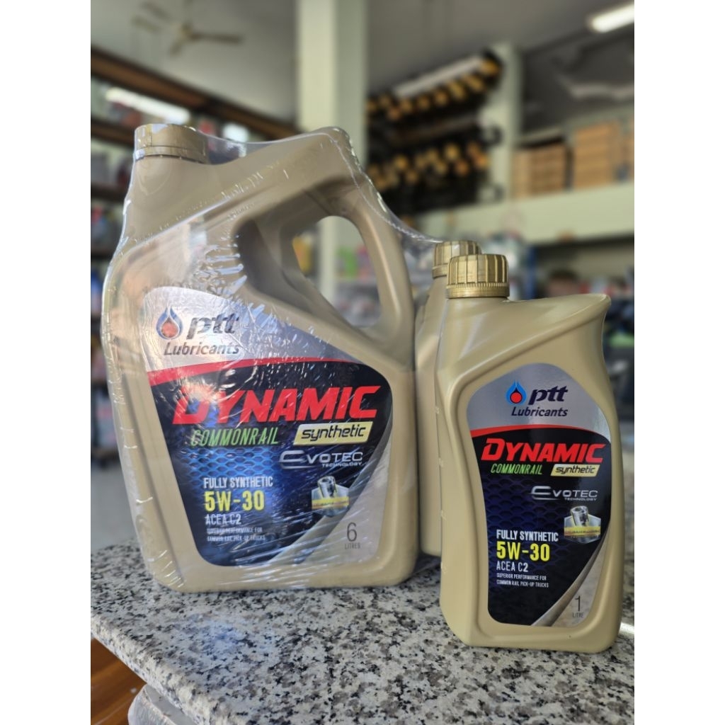 น้ำมันเครื่อง ปตท 5W-30 5-8ลิตร (ดีเซล) สังเคราะห์100%