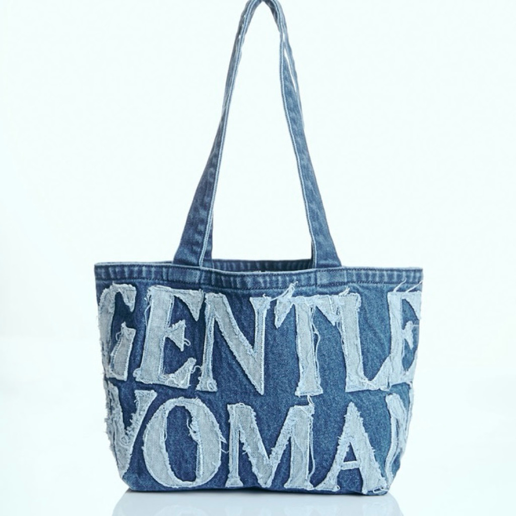 กระเป๋าหูยาวยีนส์ กระเป๋าเดนิม GENTLEWOMAN รุ่น GW DENIM SHOULDER TOTE BAG