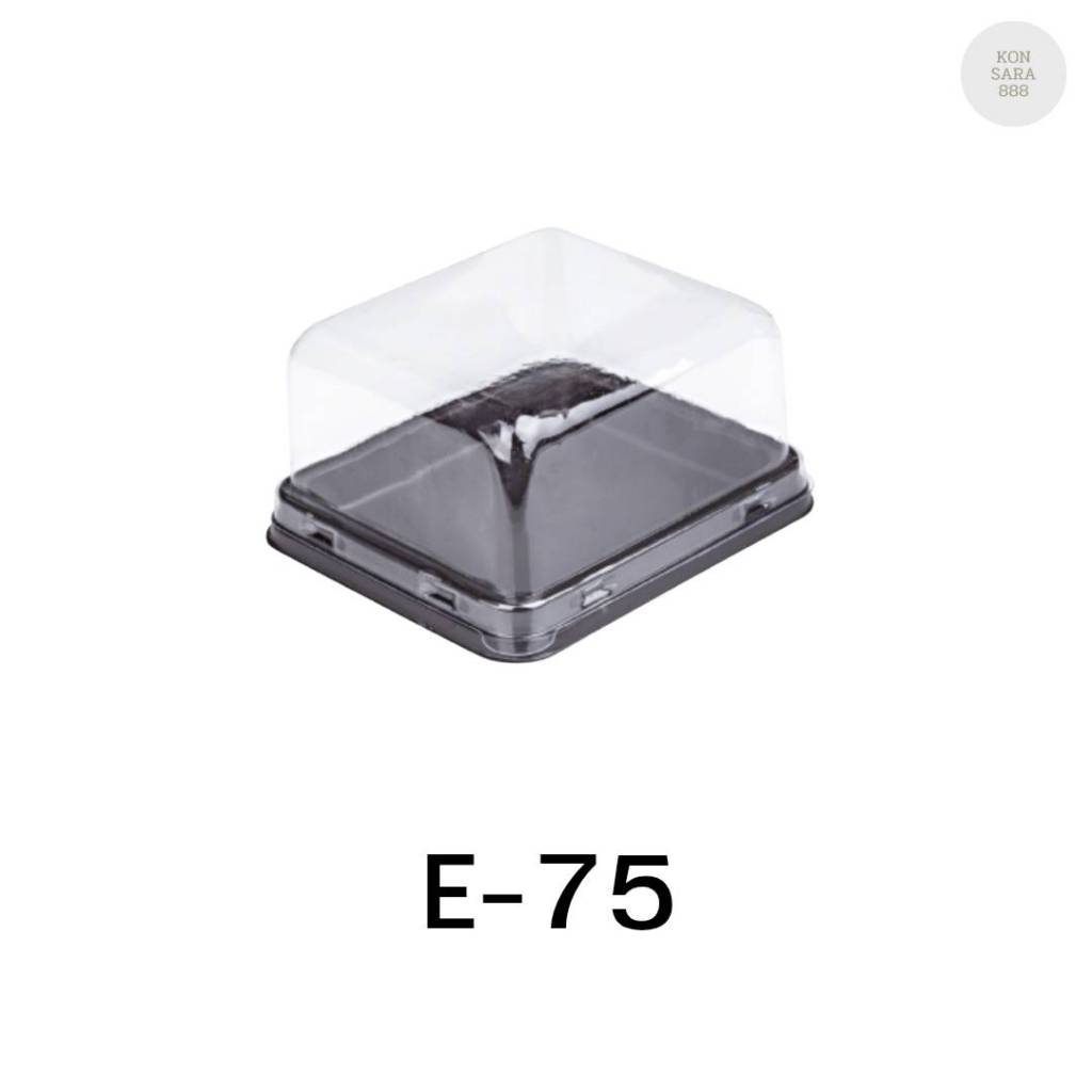 กล่องเบเกอรี่ E-75 ฐานน้ำตาล/ฐานสีทอง จำนวน 50 ชุด