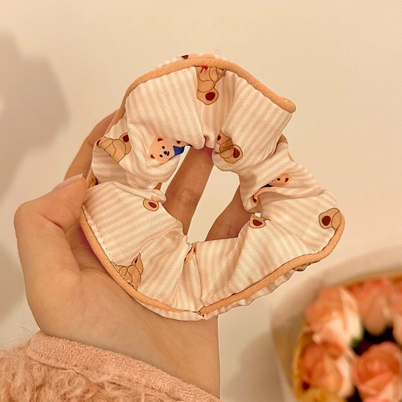 buyplus001ยางมัดผม ลายหมี ขนปุยนุ่ม สไตล์ใหม่ น่ารัก พร้อมส่งในไทย Q-217 ราคา ถูกที่สุด ดีลบีเคเค แกลเลอรีภาพที่ 7