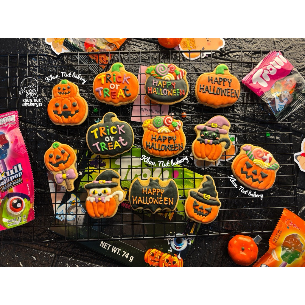 คุกกี้รอยัลไอซิ่ง ฮาโลวีน2025 cookies royal icing Halloween 🎃