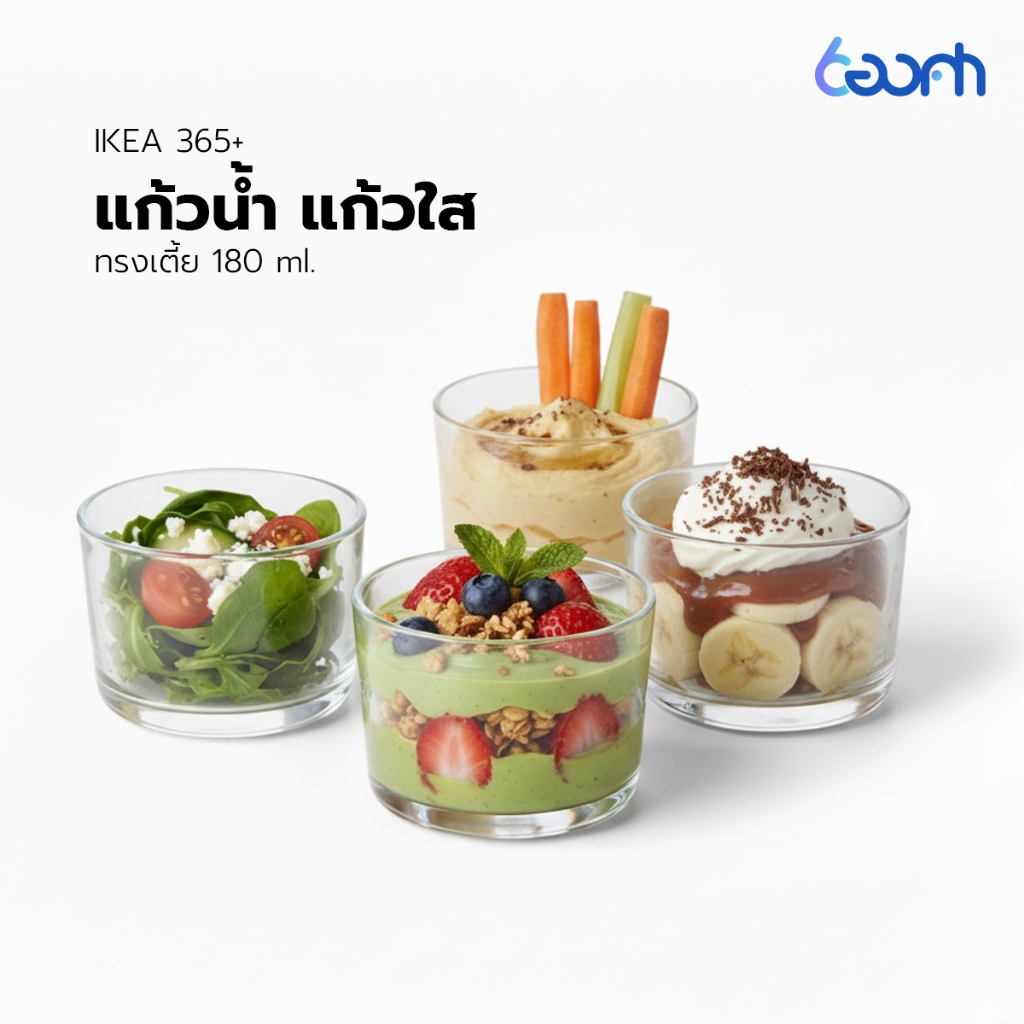 IKEA 365+ แก้วใส แก้วน้ำอิเกีย 365+  180 ml.