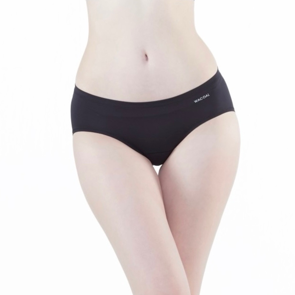 Wacoal Hygieni Night Bikini Panty กางเกงในอนามัย ANTI ODOR รุ่น WU5253 สีดำ (BL) Size XXL 100-108 Cm