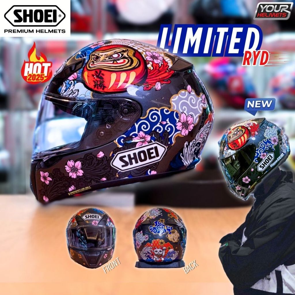 SHOEI  HELMETS รุ่น RYD – หมวกกันน็อค Shoei รุ่นพิเศษ  จำนวนจำกัด   [ของแท้ 100%]