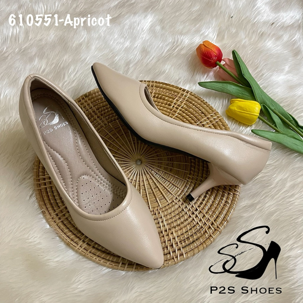 610551 P2S Shoes รองเท้าคัชชูส้นสูง 2.5 นิ้ว