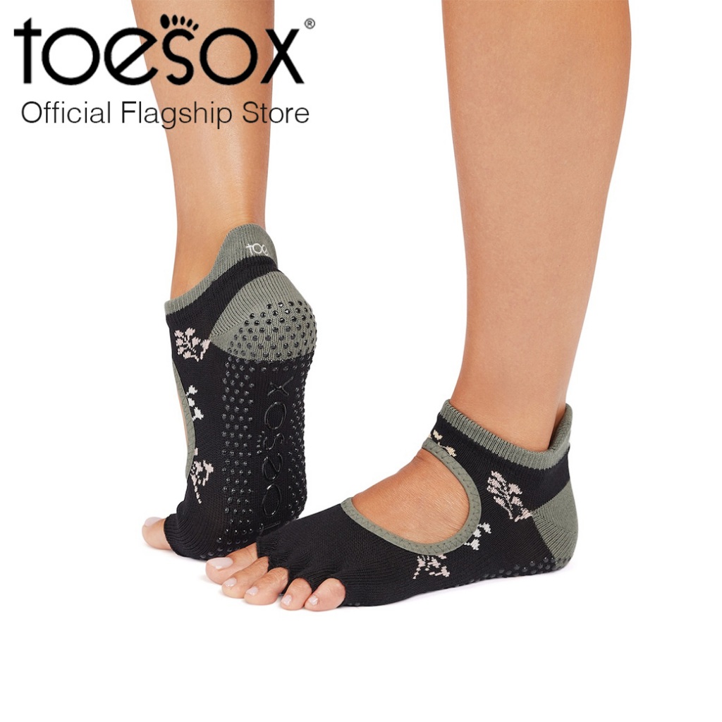 (New FALL D2 2025) ToeSox Grip Half Toe Bellarina Petal ถุงเท้ากันลื่นแยกนิ้ว เปิดนิ้วเท้า