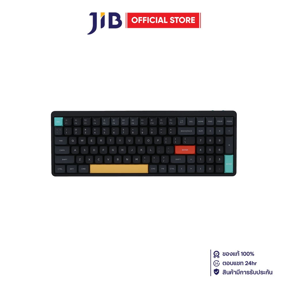 WIRELESS KEYBOARD (คีย์บอร์ดไร้สาย) NUPHY AIR96 V2 (QMK/VIA) (BASALT BLACK) (WISTERIA SWITCH RGB EN/