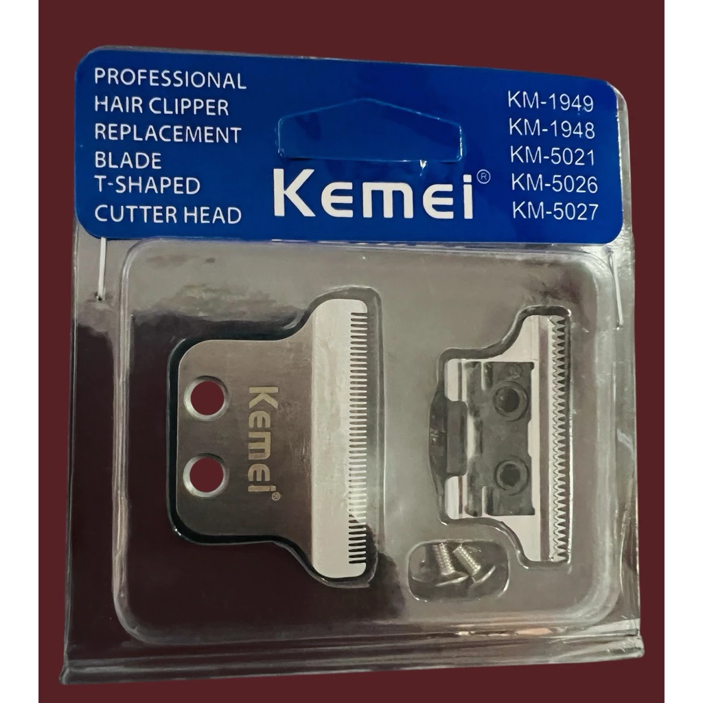 ฟันปัตตาเลี่ยน กันขอบ Kemei KM1949ลับคมแบบไม่แต่งฟันและแบบแต่งฟัน