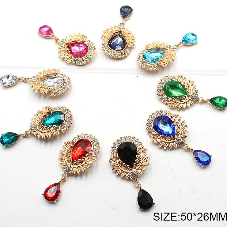 TT05*พร้อมส่ง* สวยม๊ากกก จี้ติดโบว์​ ตุ้งติ้ง​ติด​โบว์​ จี้หยดน้ำ ขนาด 26*50 มม. งานฝีมือ งาน DIY