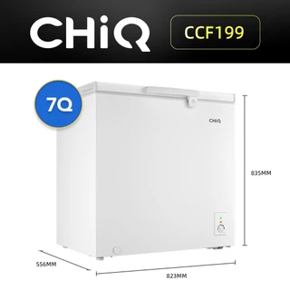 CHiQ [ส่งฟรี+ประกัน3ปี] ตู้แช่ 2 ระบบ (แช่เย็น/แช่แข็ง) ขนาด 5/7 คิว/142/199L รุ่น CCF142/CCF199