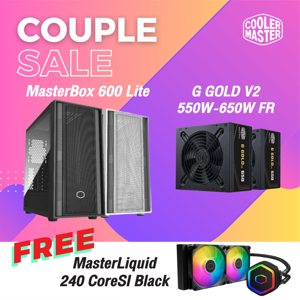 เคสคอมพิวเตอร์ (Case-ATX) รุ่น MASTERBOX 600 LITE - Cooler Master รองรับเมนบอร์ดที่เชื่อมต่อด้านหลัง