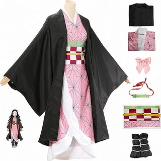 เนซึโกะ Nezuko Cosplay เนซึโกะ ครบเซ็ท ชุดNezuko ชุดเนซึโกะ หลาหลายขนาด ชุดครอสเพลย์ดาบพิฆาตอสูร