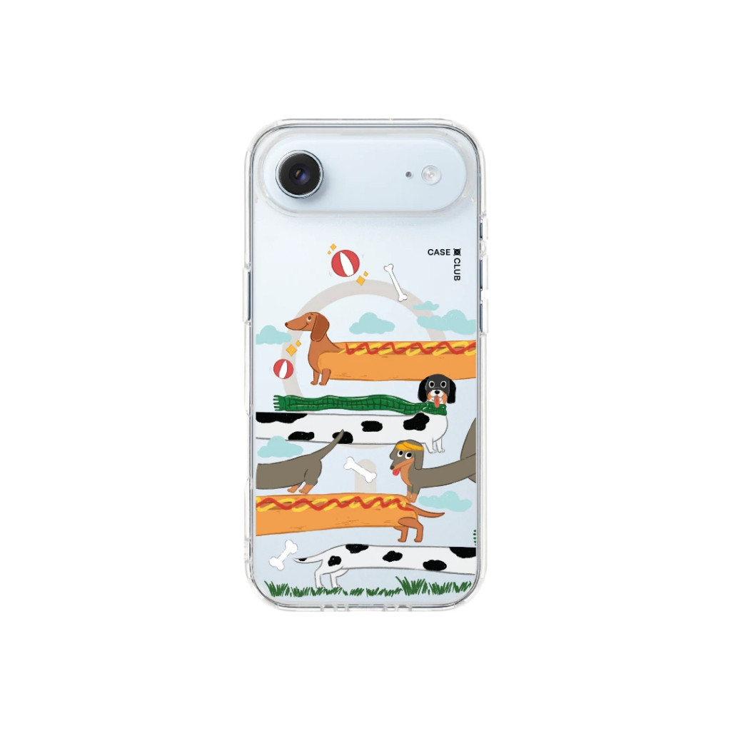CaseClub เคสไอโฟน ซัมซุง เคสแม่เหล็ก ลาย Hot Dog Dachshund เคสน้องหมาดัชชุนแก๊งค์เพื่อนซี้ สำหรับ i17 Pro Max/i17 Pro - รูปที่ 2