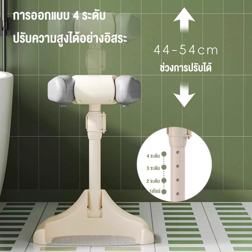 baby safety☁️ที่ยืนอาบน้ำเด็ก พับเก็บได้ ปลอดภัย ปรับความสูงได้ แข็งแรง ทนทาน กันลื่น อาบน้ำง่าย ราคา ถูกที่สุด ดีลบีเคเค แกลเลอรีภาพที่ 5