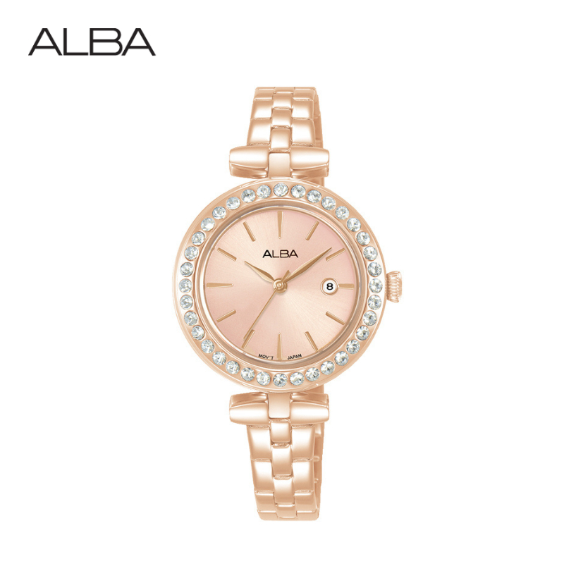 ALBA Ikebana Quartz อัลบา นาฬิกาข้อมือผู้หญิง รุ่น AH7DR0X ขนาด 30 mm.