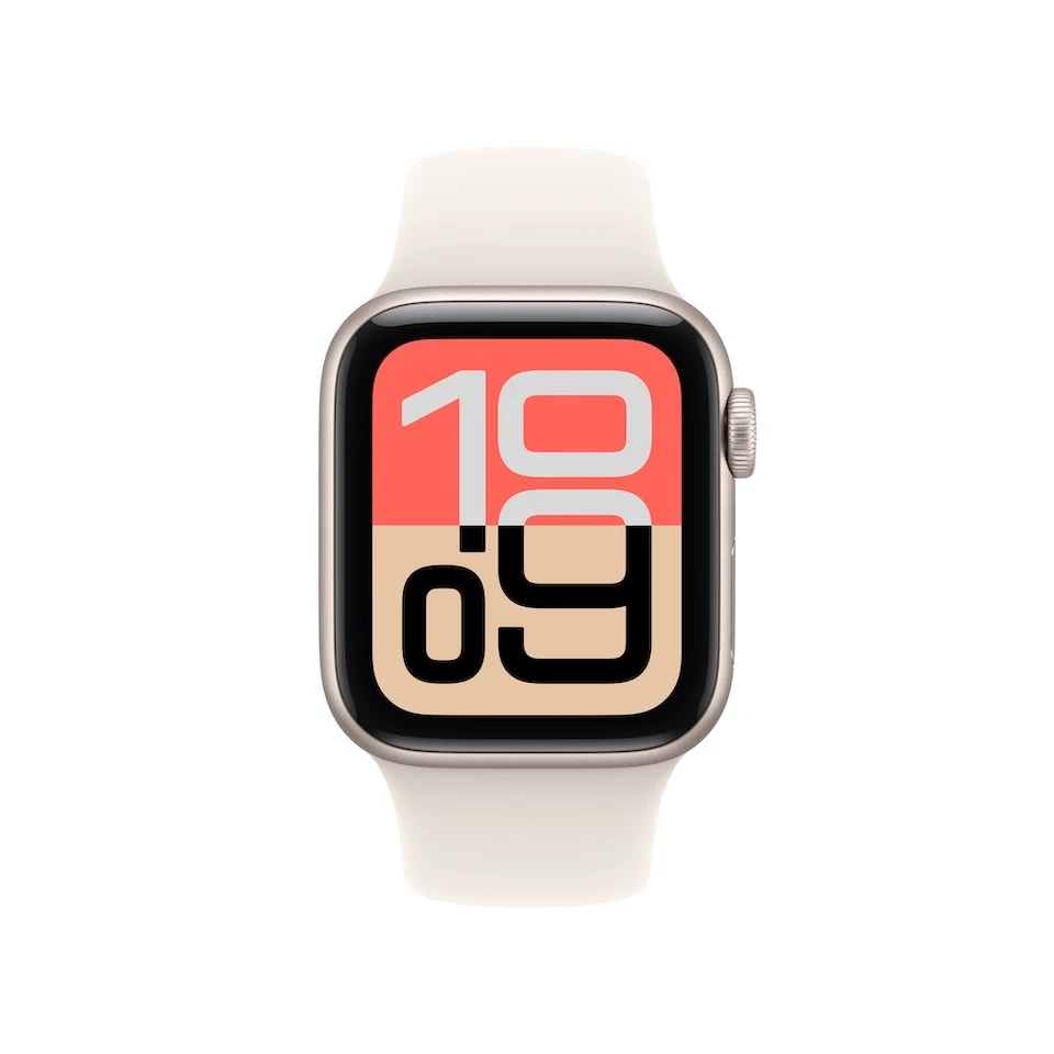 (GPS) Apple Watch SE 3 GPS Aluminium Case with Starlight Sport Band [iStudio by UFicon] thumbnail 3