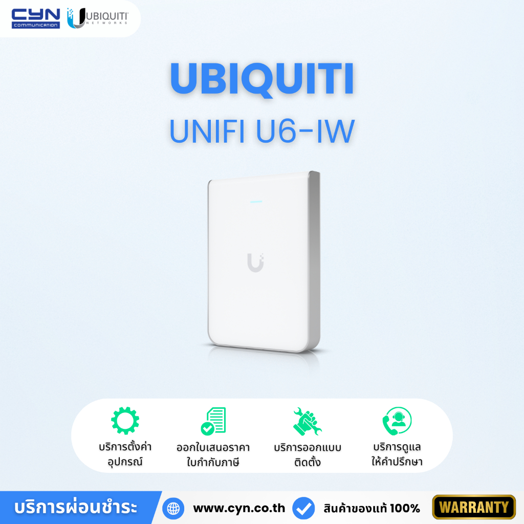 Ubiquiti UniFi U6-IW Wi-Fi 6 In-Wall Access Point