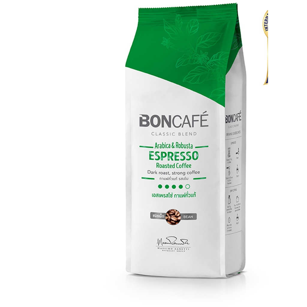 บอนกาแฟ ( BON ) เมล็ดกาแฟคั่ว เอสเพรสโซ 250 ก.