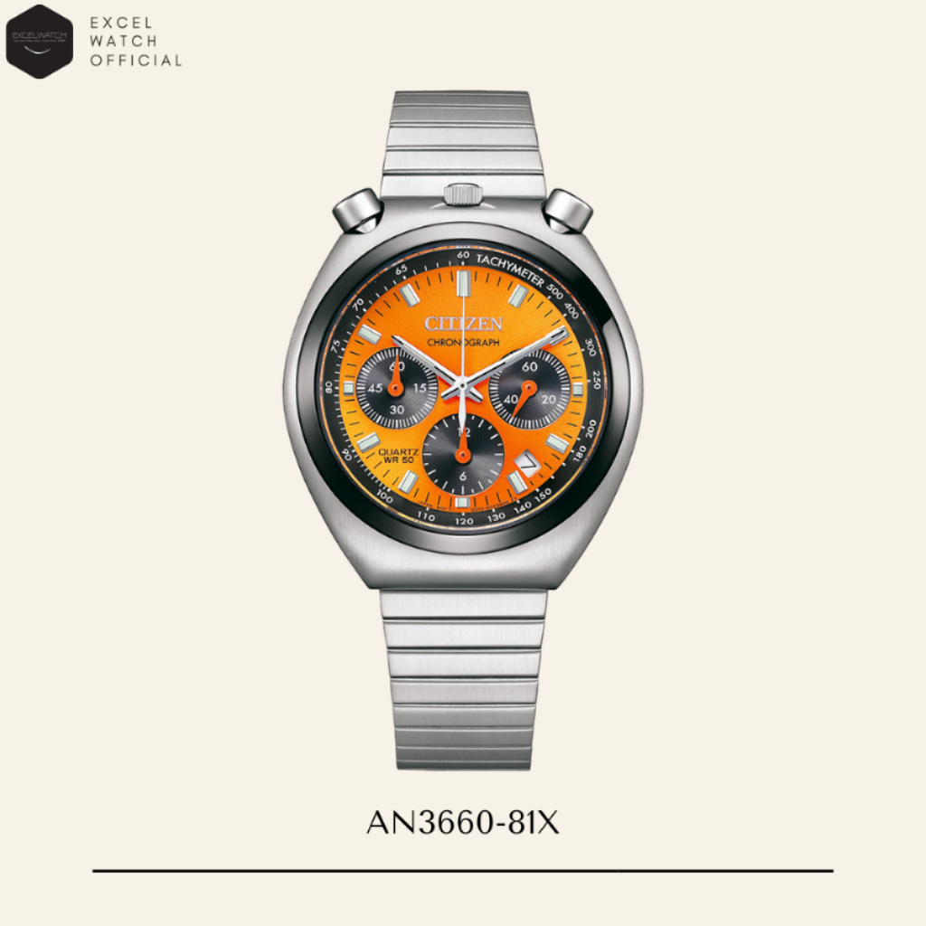 [ Excel Watch ] CITIZEN นาฬิกาซิติเซน CItizen Record Label Tsuno Chrono Re-Issue Bullhead รุ่น AN366