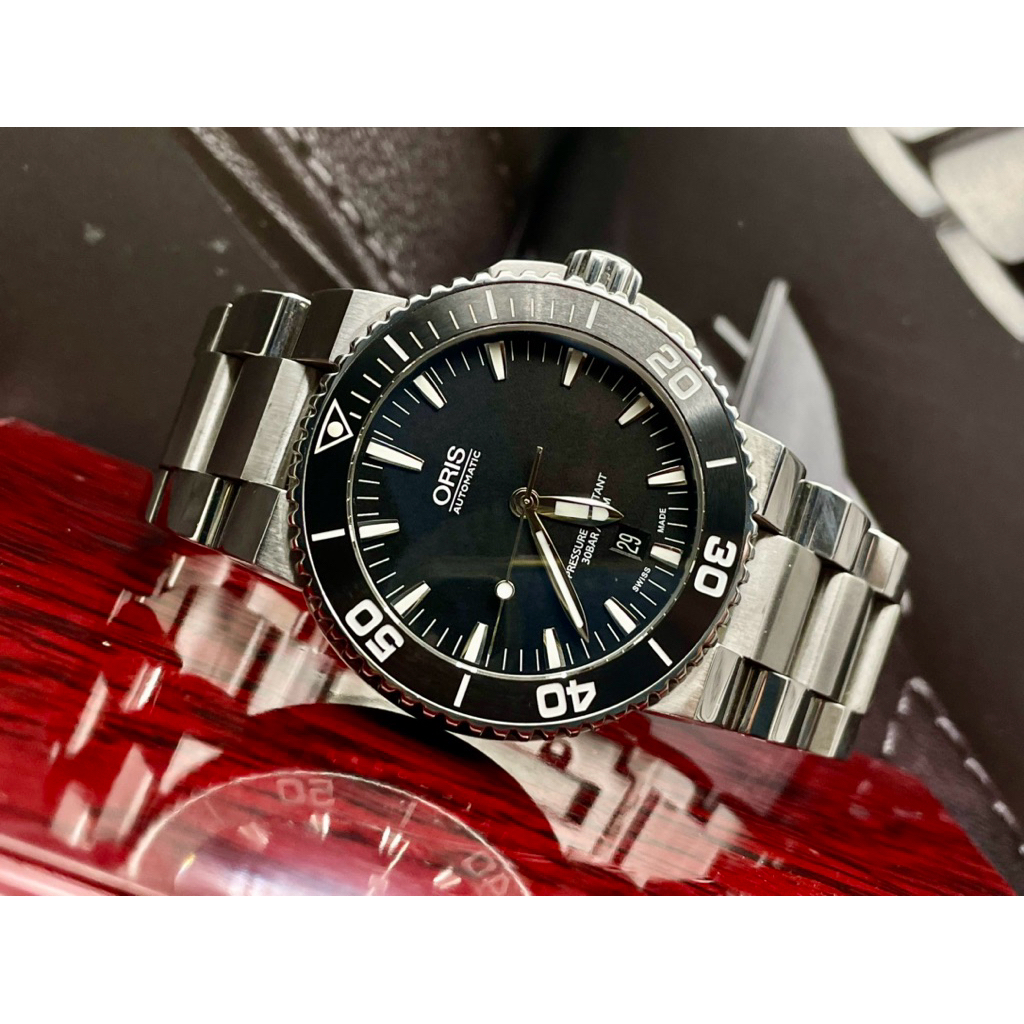 Oris Aquis Automatic Date Diver 300 M Ref.7543 นาฬิกามือสอง นาฬิกาเเท้100%