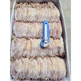 หมึกผ่าA4/หมึกผ่าใหญ่ตัวบางรสชาติไม่เค็มขนาด500กรัม