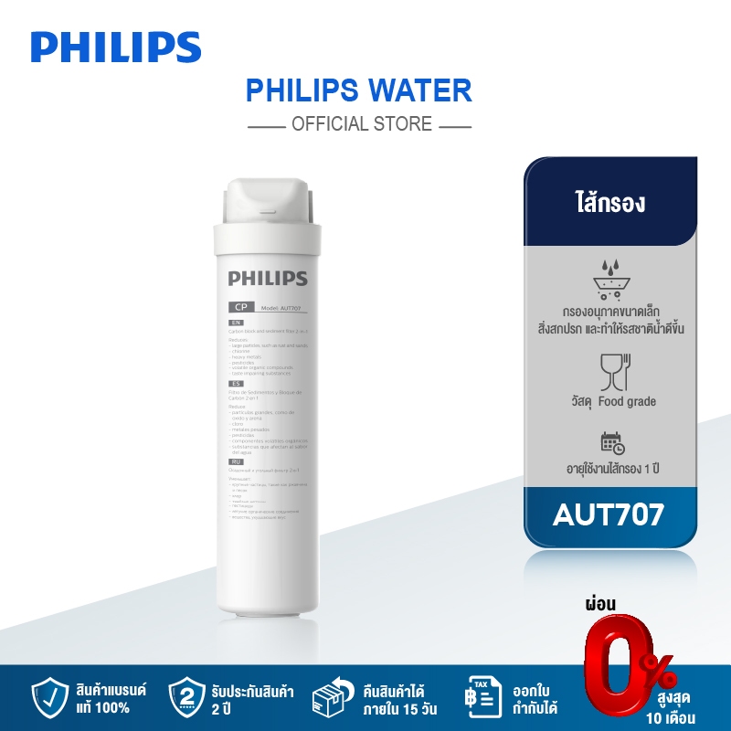Philips water Filter AUT707 / AUT731 / AWP950 ไส้กรอง สำหรับเครื่องกรองน้ำรุ่น AUT7000