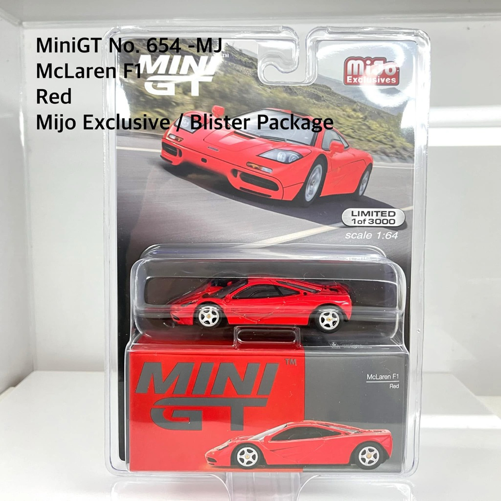 Mini GT  No.654-MJ  McLaren F1 Red / USA Blister Packaging