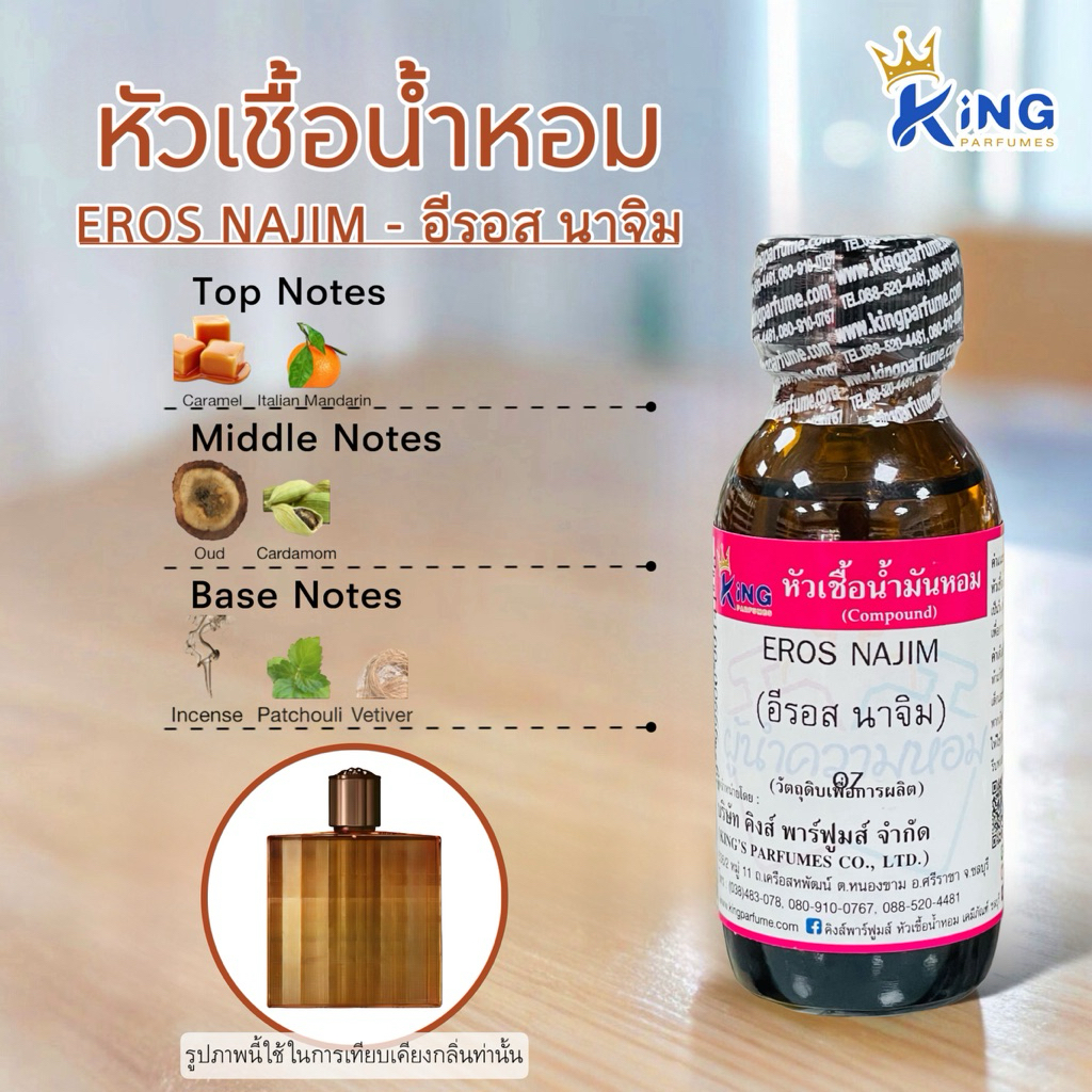 หัวเชื้อน้ำหอม กลิ่นอีรอส นาจิม EROS NAJIM ขนาด30-100ML