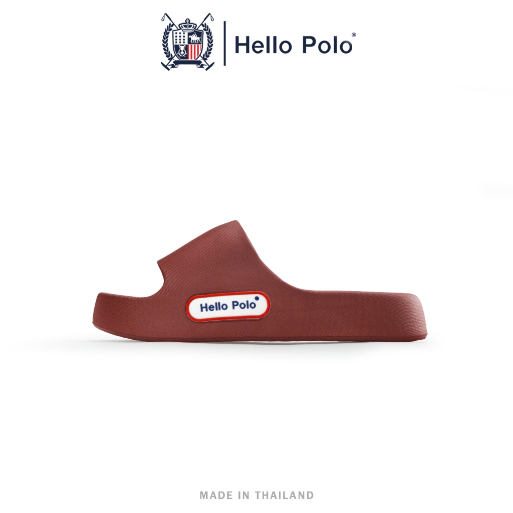Hello Polo รองเท้าแฟชั่นผู้หญิง ดีไซน์เรียบง่าย รองเท้าแตะฤดูร้อน ลำลอง กันลื่น 