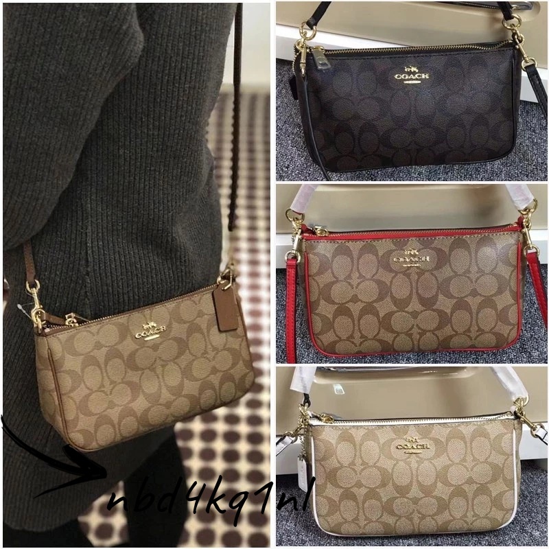 แท้💯%🔥COAC H F36674 กระเป๋าสะพายสุภาพสตรีคลาสสิก ขนาดกะทัดรัดน้ำ