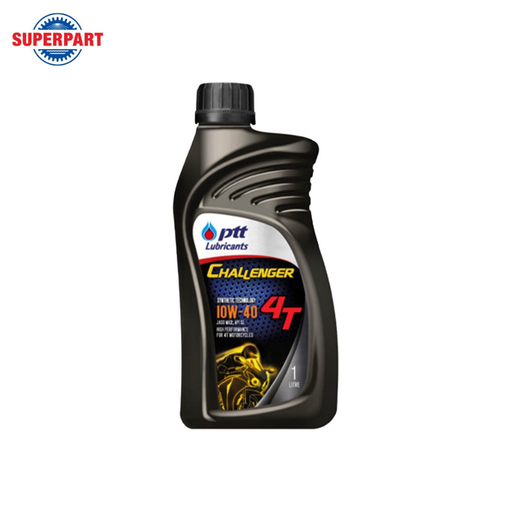 น้ำมันมอเตอร์ไซค์ 4T PTT CHALLENGER 10W40 (403820)