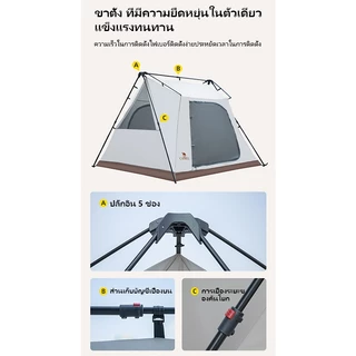 CAMEL CROWN แคมป์กลางแจ้งแบบพกพาถอดได้เต็นท์ภายในเต็นท์ริดจ์