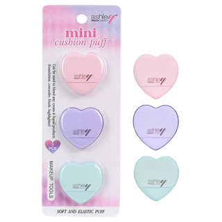 ASHLEY - Mini Cushion Puff (3 ชิ้น / แพ็ก) แอชลี่ย์ มินิ คูชั่น พัฟ