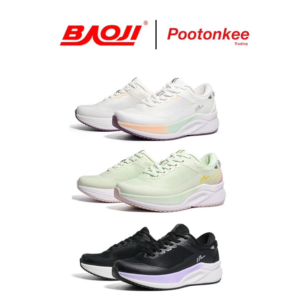 BAOJI บาโอจิ RUNNING รุ่น BJW 1162 รองเท้าผ้าใบ รองเท้าวิ่งผู้หญิง