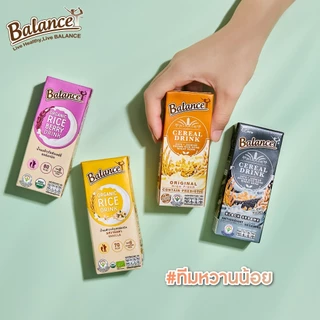 [6 กล่อง] Balance ซีเรียลดริ๊งค์ นมธัญพืช รสงาดำแท้ ขนาด 180 ml. น้ำตาลน้อย ไฟเบอร์สูง แพ้นมวัวทานได้ - by 4Care