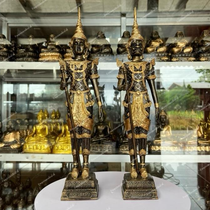 ท้าวจตุโลกบาล ทั้ง 4 องค์  สีมันปูเพ้นท์เครื่องทอง มวลสารแร่เหล็กน้ำพี้ แถมฟรีวัตถุมงคลเหล็กน้ำพี้ - รูปที่ 7