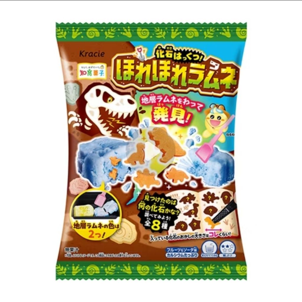 ไดโนซอร์ โนะ คาเซกิ (วุ้นเจลาตินสำเร็จรูปชนิดผงรสองุ่น) ตรา คูราเซะ (Dinosaur no kaseki)