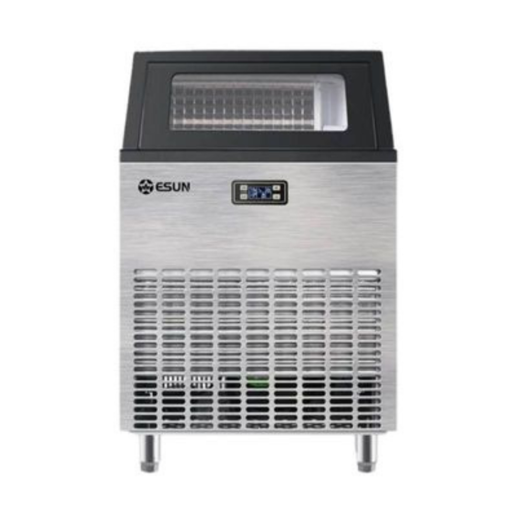 ESUN รุ่น EIM-90C เครื่องทำน้ำแข็งอัตโนมัติ (สีสแตนเลส) จำนวนการผลิต 90 (ก้อน/รอบ)