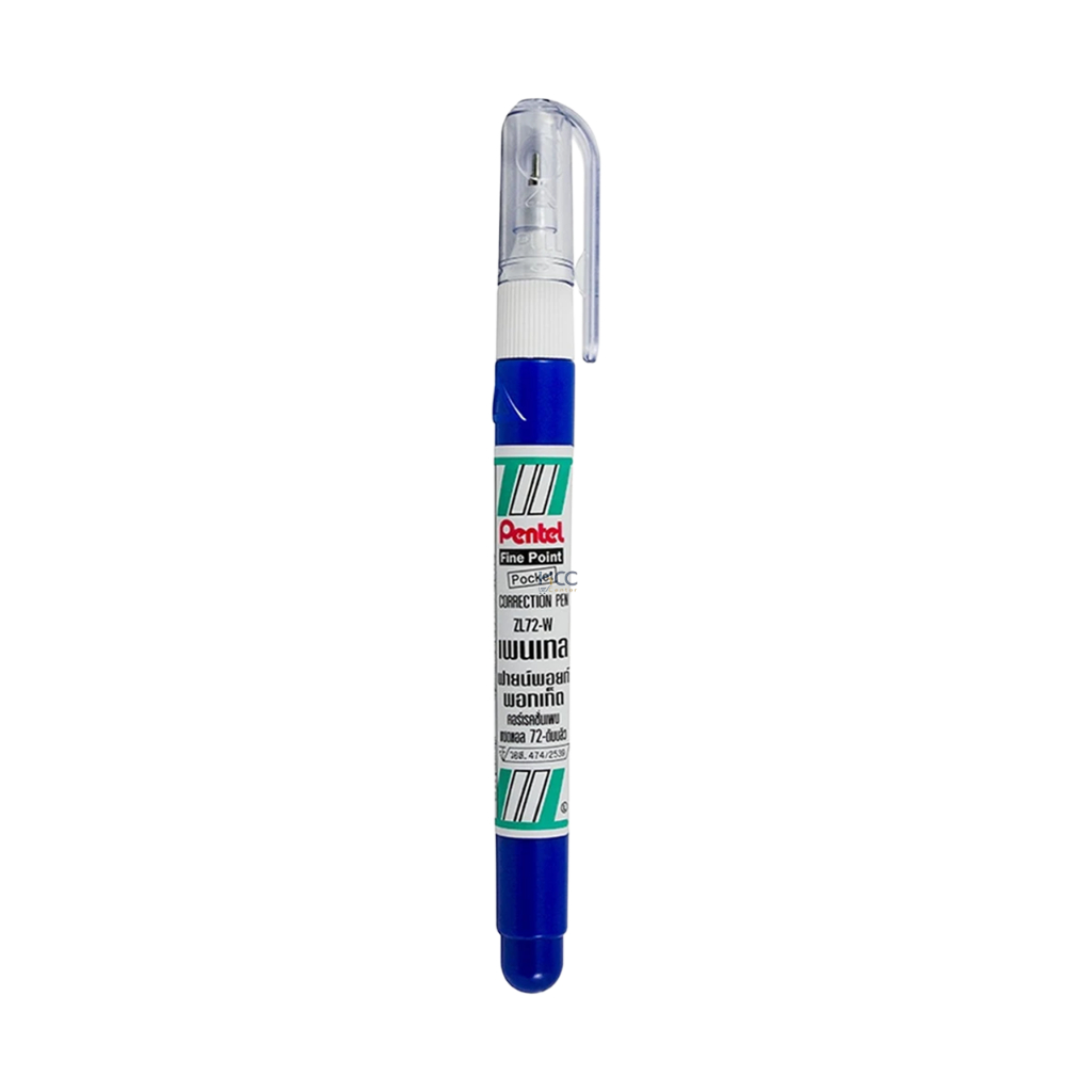 ปากกาลบคำผิด ลิควิด Pentel (เพนเทล) รุ่น ZL72W 4.2ml. (จำนวน 1 ด้าม) รูปที่ 2