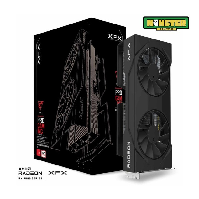 การ์ดจอ VGA CARD XFX Swift AMD Radeon RX 9060 XT OC Gaming Edition 16GB