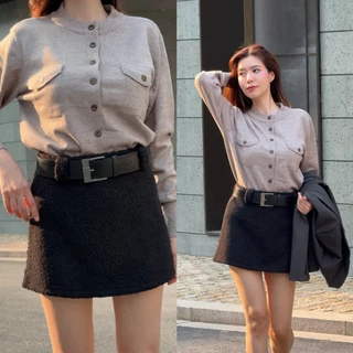 CO1028 – CO Belted Wool Skirt