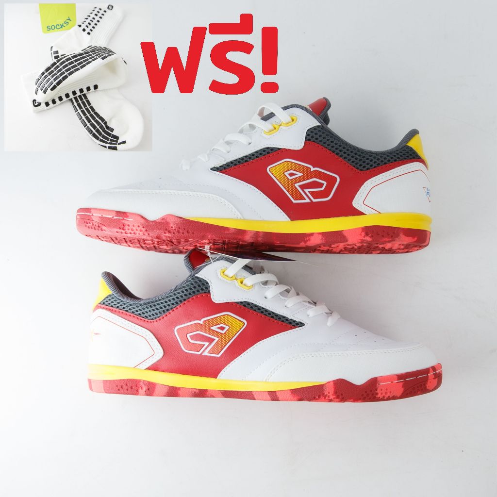 [ฟรีถุงเท้ากันลื่น]รองเท้าฟุตซอล Breaker (BK1231) พื้นหนึบ สวยทนทาน อัปเปอร์ Dimpled แถม 1 socksy