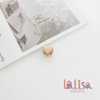 สต็อปเปอร์หัวใจคนหน้าตาดีโซคิ้วสยิวกริ้ว heart alloy stopper T387 13.9mm