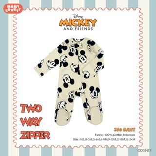 46 (Ver.3) Mickey Mouse & Friends - Two-Way Zipper ชุดนอนคลุ…
