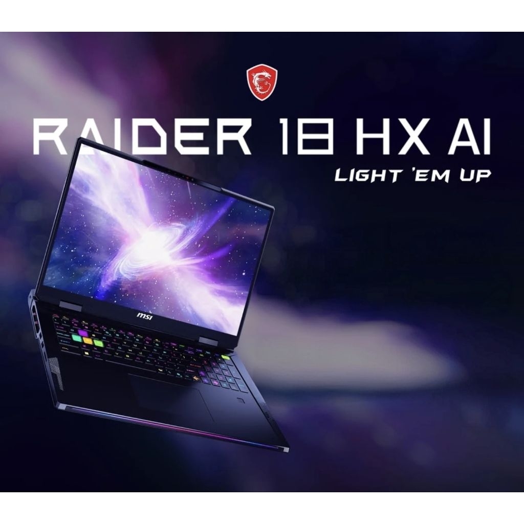 MSI Raider 18 HX AI A2XWJG-434TH 
(Intel® Core™ Ultra 9 285HX +  GPU RTX™ 5090 24 GB GDDR7) (มือสอง)