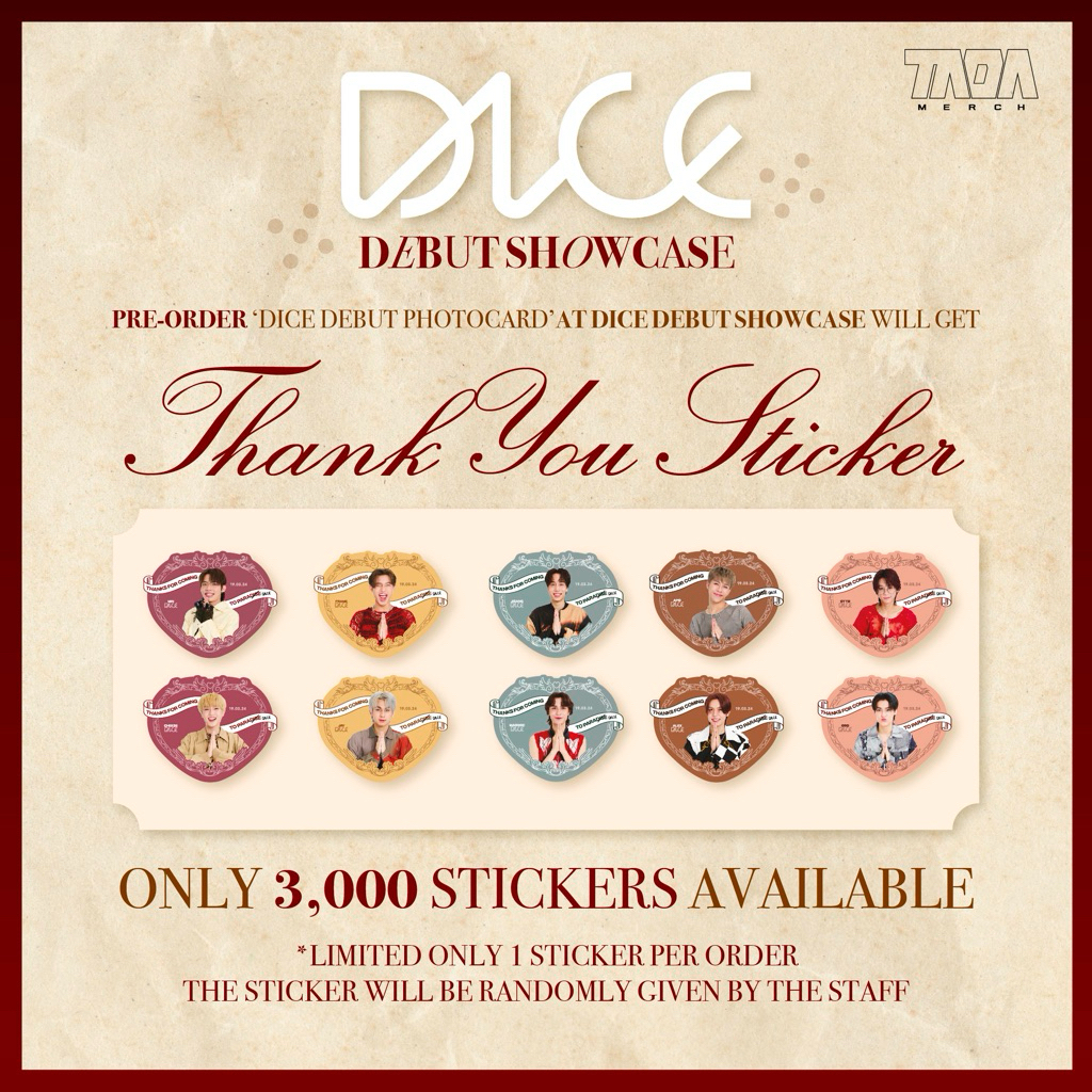 sticker debut สติกเกอร์ โอโบ dice obo
