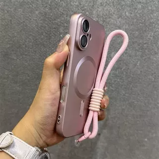 Magnetic Metallic สีเคสโทรศัพท์สําหรับ Samsung A57 A37 A07 A17 A06 A56 A36 A26 A16 A55 A35 A15 A54 A05S S26 Ultra S24 FE