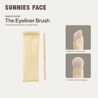 Sunnies Face The Eyeliner Brush [แปรงอายไลเนอร์สองหัว]