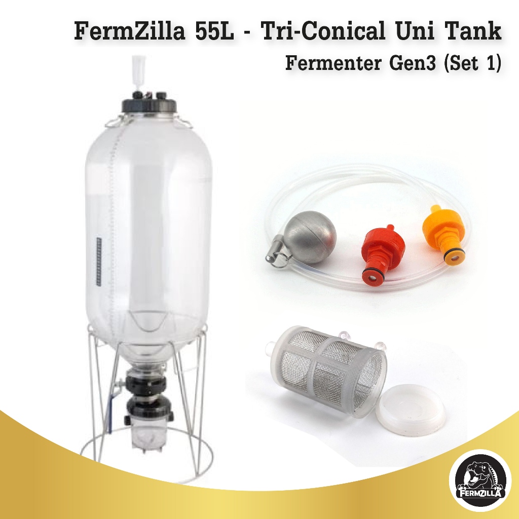 FermZilla 55L – Tri-Conical Uni Tank Fermenter Gen3 (Set 1)