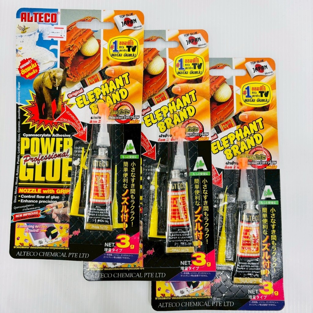 กาวตราช้าง ออลทีโก้ ติดแน่น แห้งเร็ว ELEPHANT BRAND ALTECO กาวสารพัดประโยชน์ แตะนิดติดแน่น